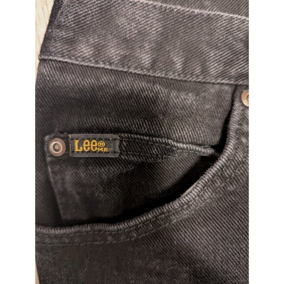 Lee Mens Jeans Regular Fit  Black Size 30x32 | Classic Straight Leg Denim - Picture 6 of 11